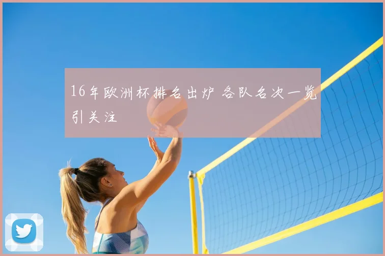16年欧洲杯排名出炉 各队名次一览引关注